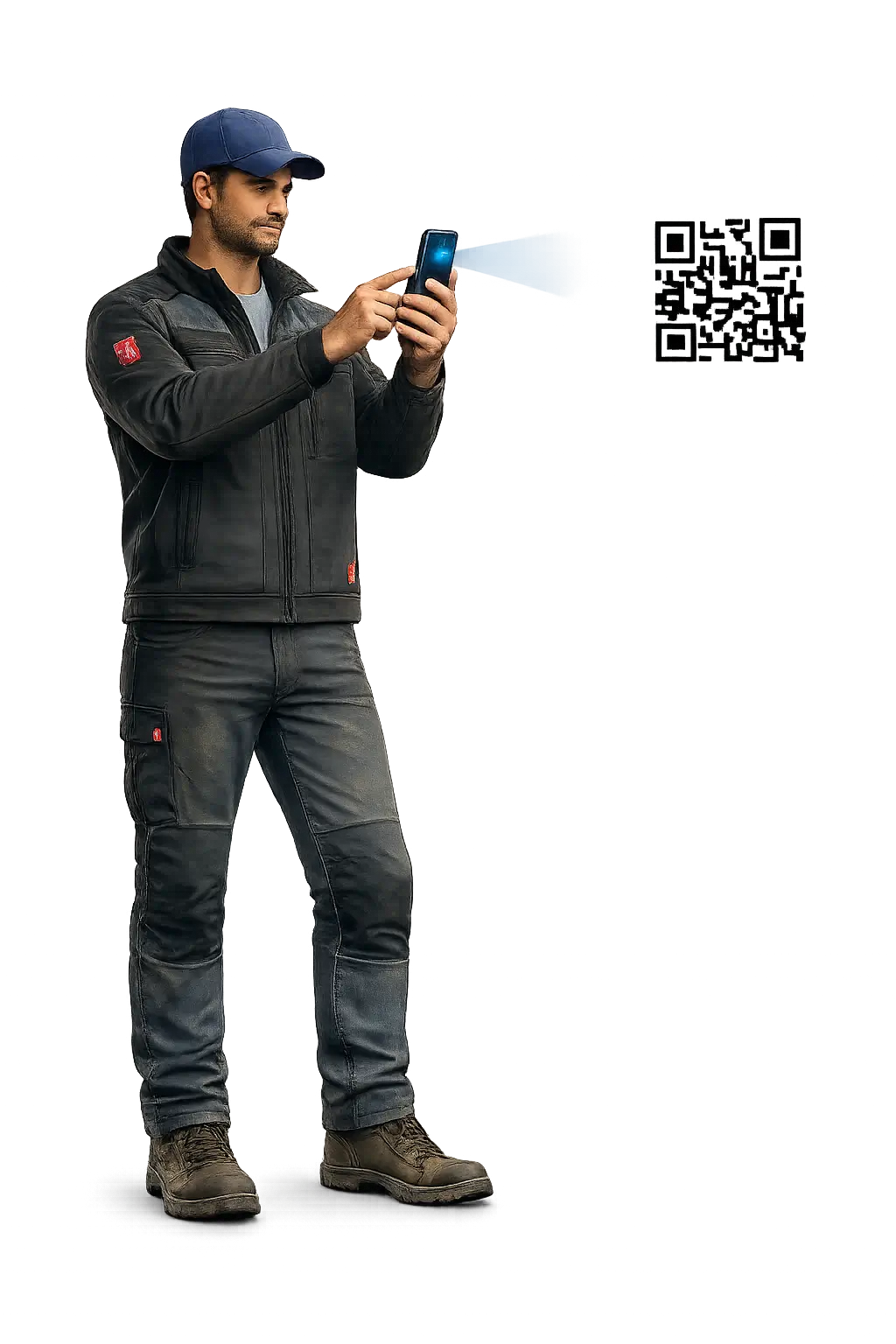 Lager-Illustration mit strukturierter Warenverwaltung